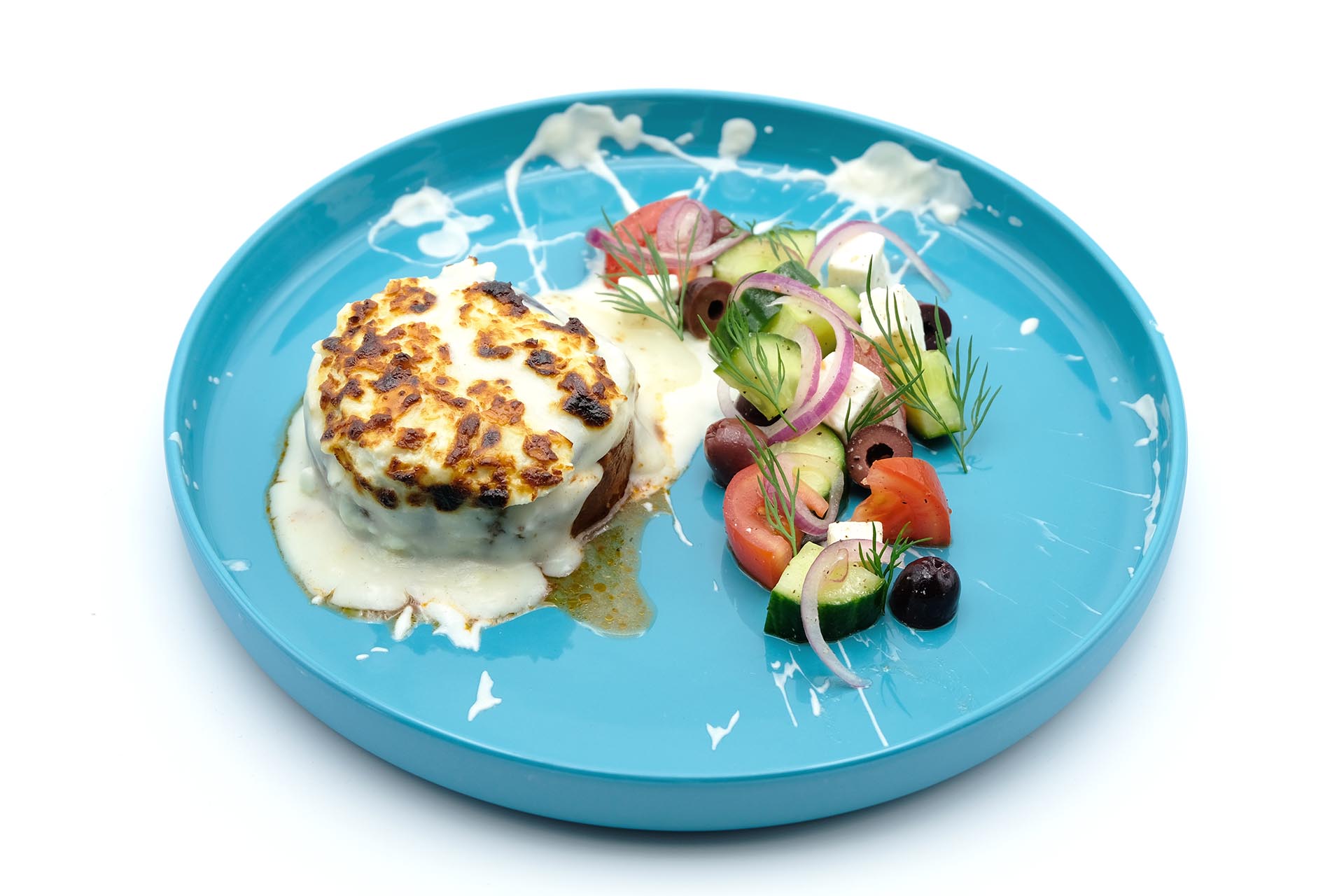 Rezept für Moussaka und griechischer Salat Popdish Foodblog, Gerichte, die knallen,